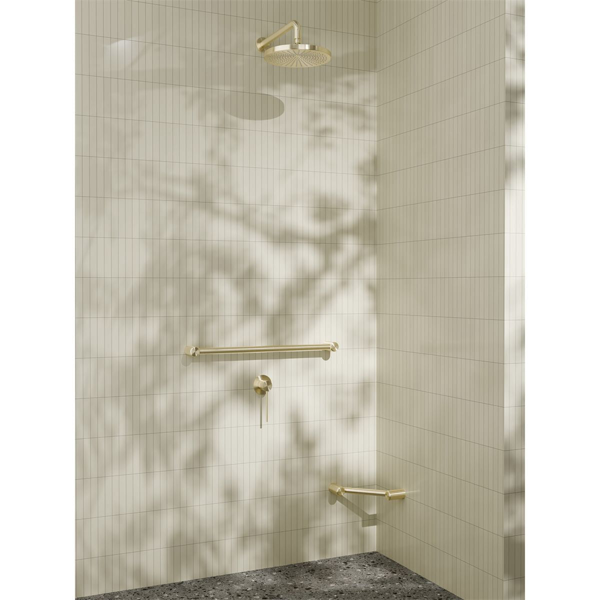 Nero Mecca Care 25mm Grab Rail 450mm Brushed Gold