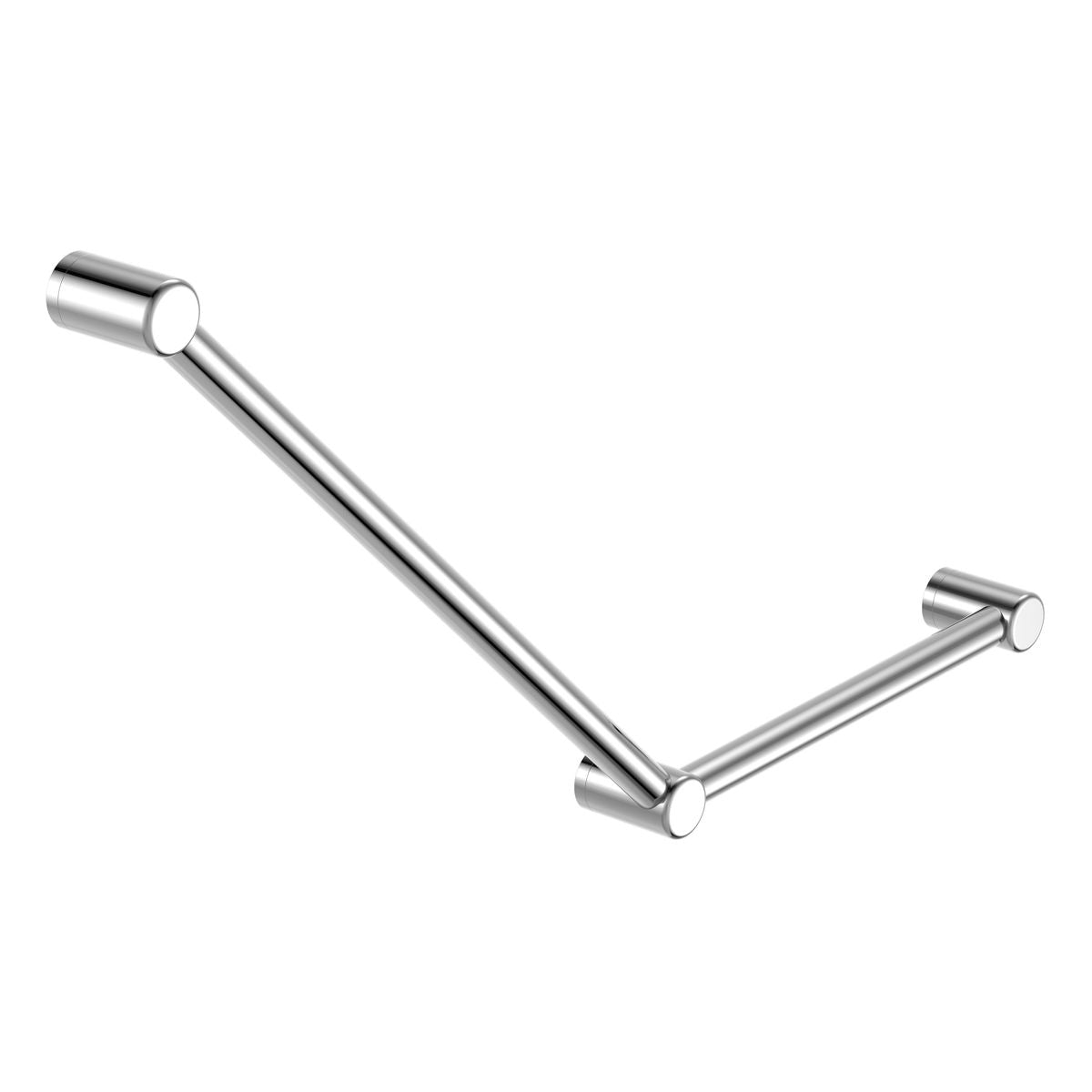 Nero Mecca Care 32mm Ambulant Toilet Grab Rail 45 Degree 750X450mm Chrome