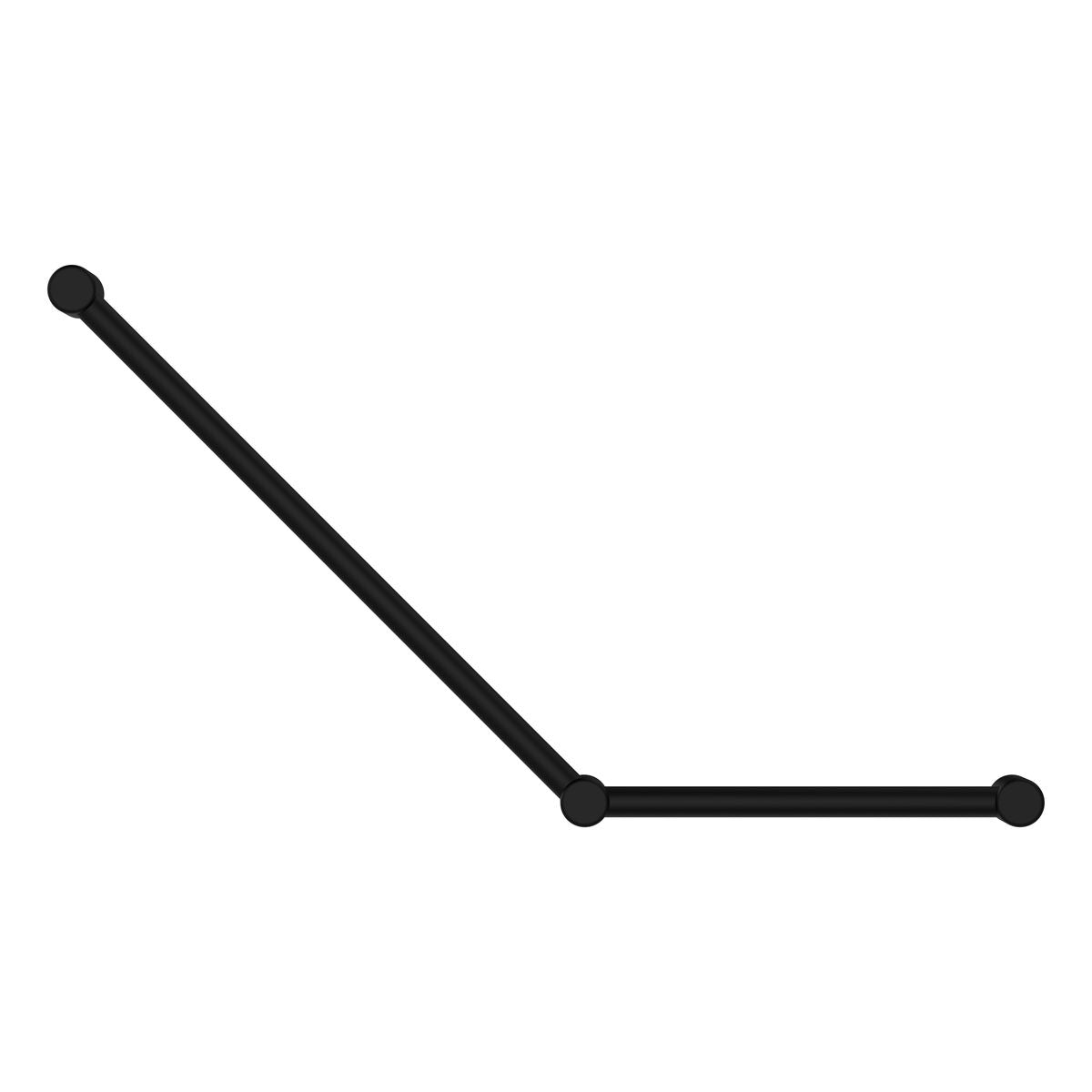 Nero Mecca Care 32mm Ambulant Toilet Grab Rail 45 Degree 750X450mm Matte Black