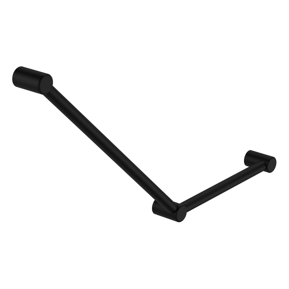 Nero Mecca Care 32mm Ambulant Toilet Grab Rail 45 Degree 750X450mm Matte Black