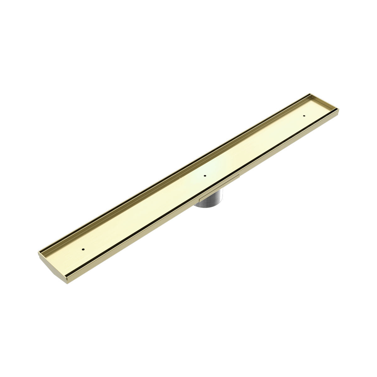 Tile Insert V Channel 900x106mm Floor Grate 90mm Outlet Brushed Gold