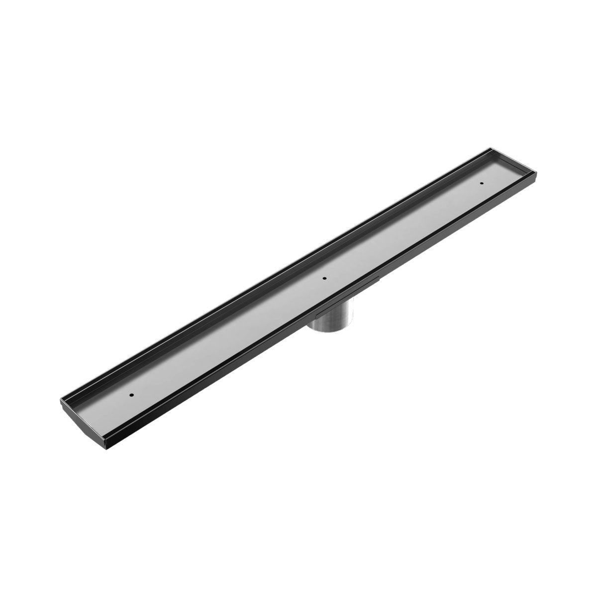 Tile Insert V Channel 900x106mm Floor Grate 80mm Outlet Gun Metal