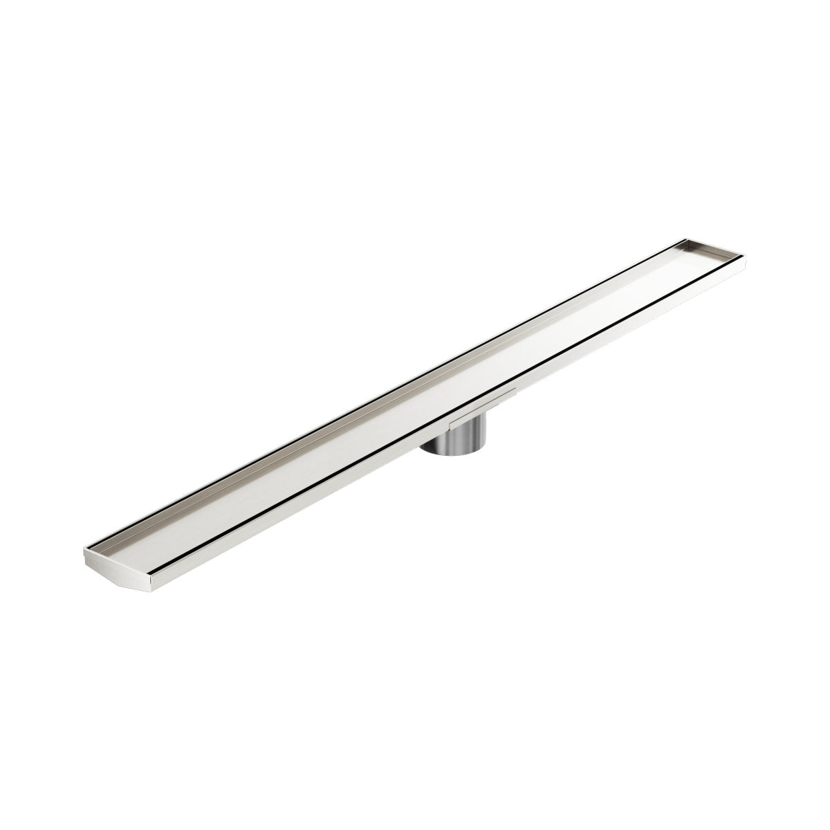 Tile Insert V Channel 1200x106mm Floor Grate 90mm Outlet Brushed Gold
