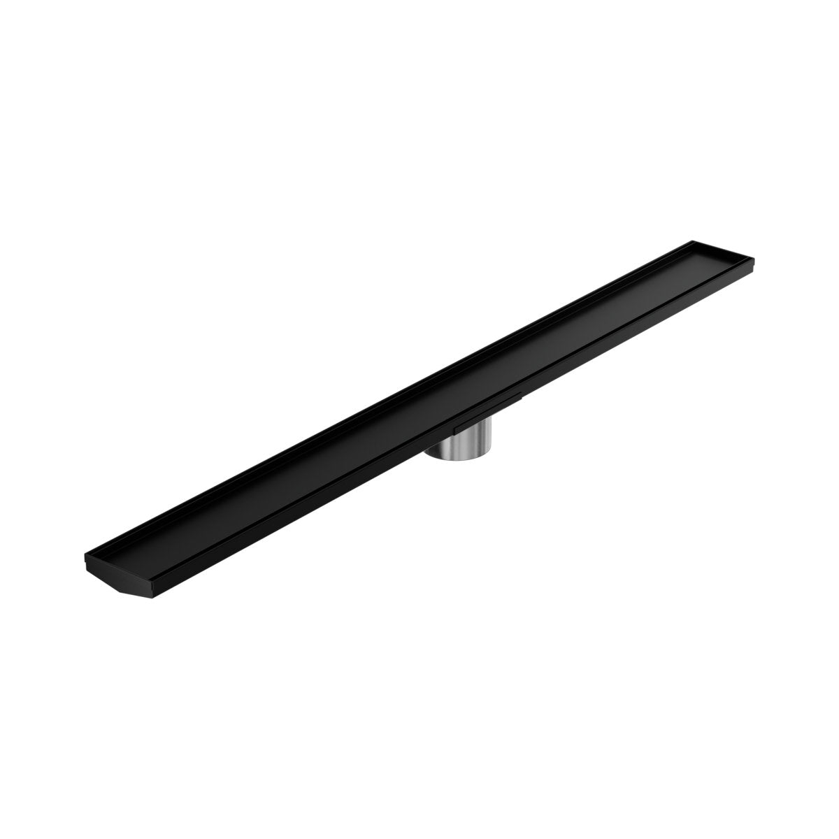 Tile Insert V Channel 1200x106mm Floor Grate 90mm Outlet Matte Black