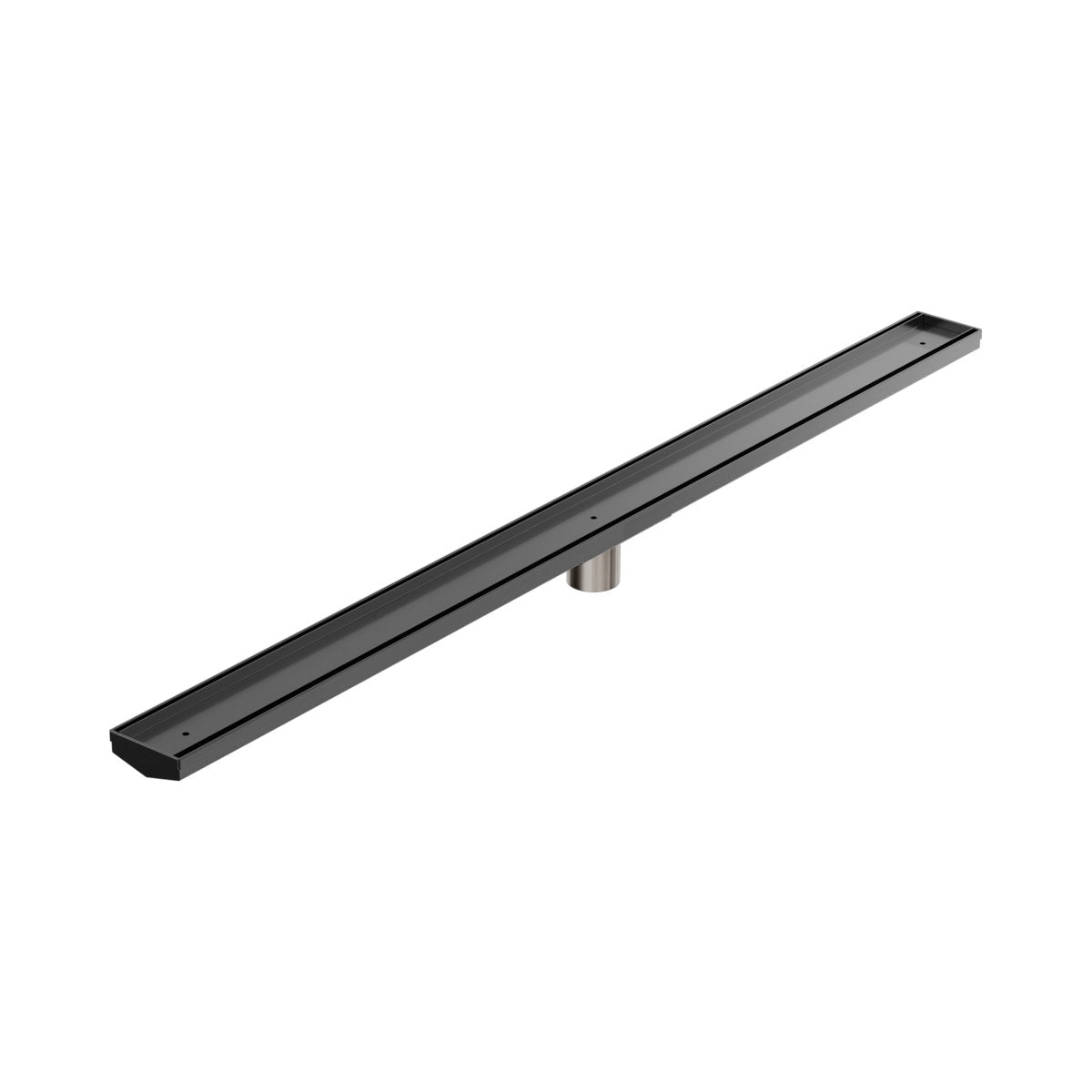 Tile Insert V Channel 1200x82mm Floor Grate 50mm Outlet Gun Metal