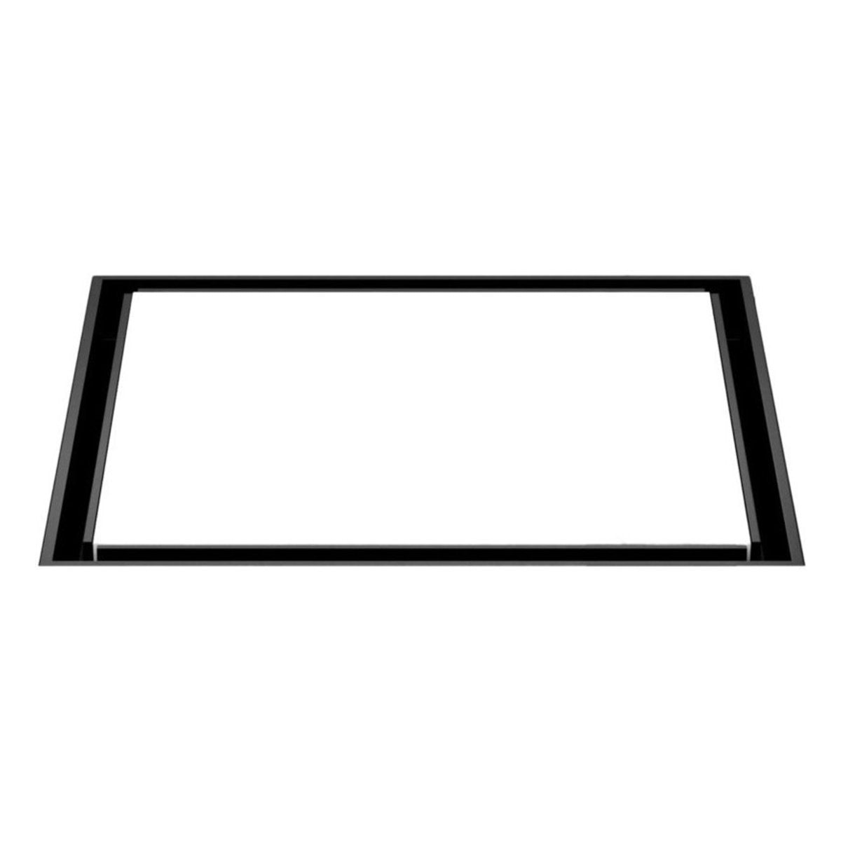 Nero 130mm Square Tile Insert Floor Waste 100mm Outlet, Matte Black