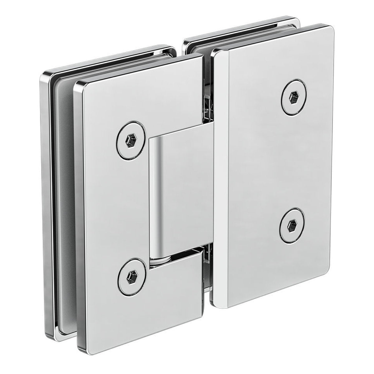 Nero 180 Degree Glass To Glass Shower Hinge 10mm Glass - Chrome