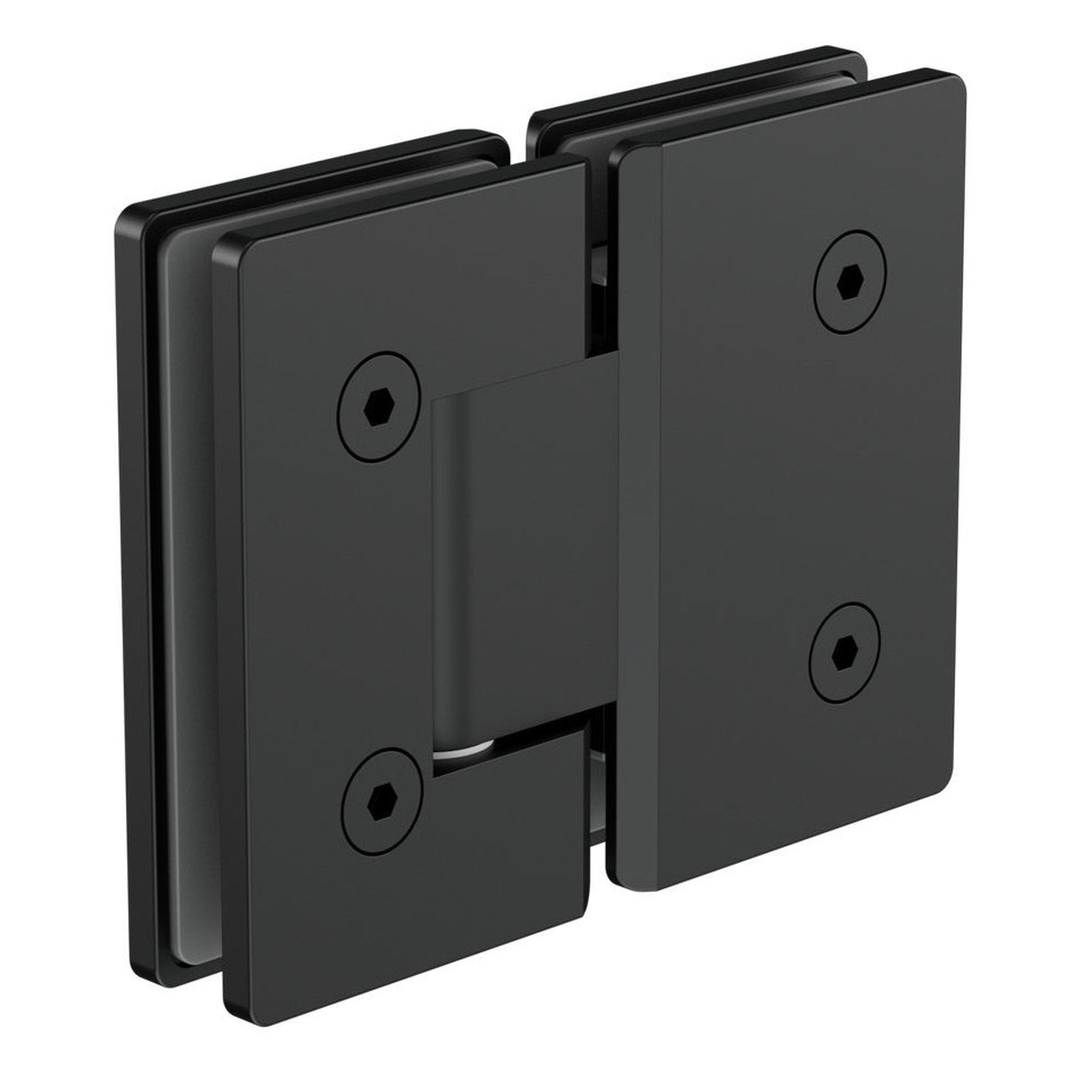 Nero 180 Degree Glass To Glass Shower Hinge 10mm Glass - Matte Black