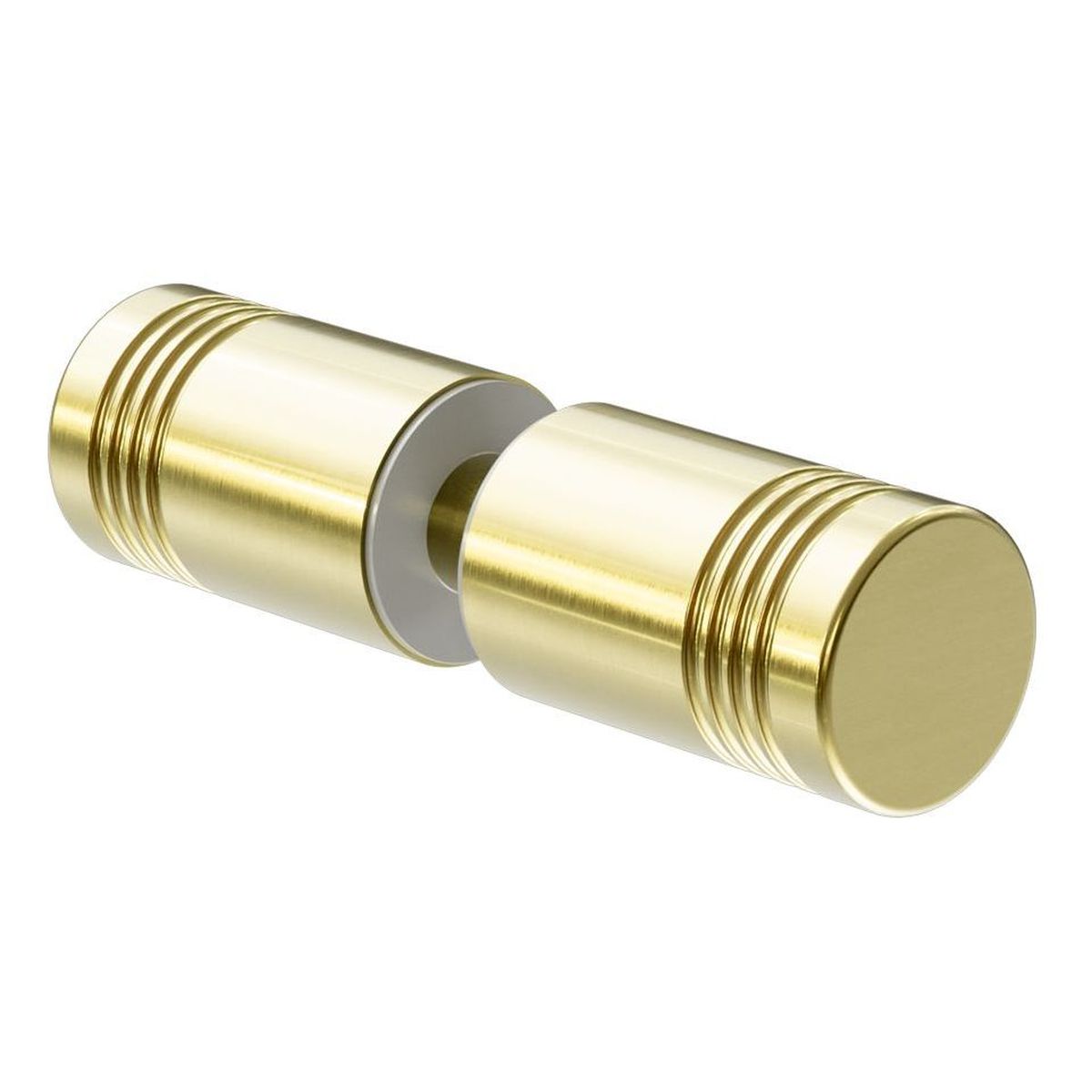 Round Shower Knob Brushed Gold