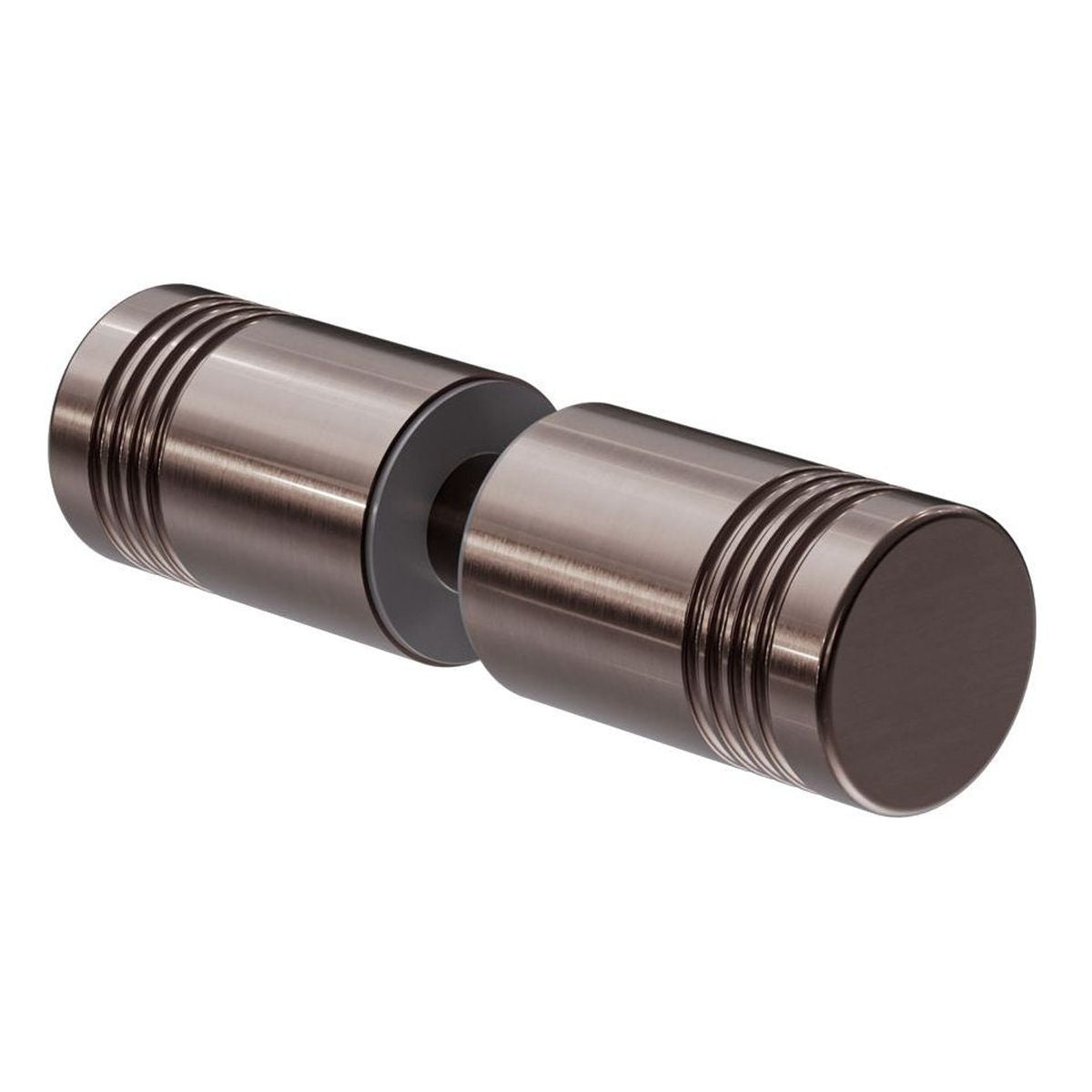 Round Shower Knob Brushed Bronze