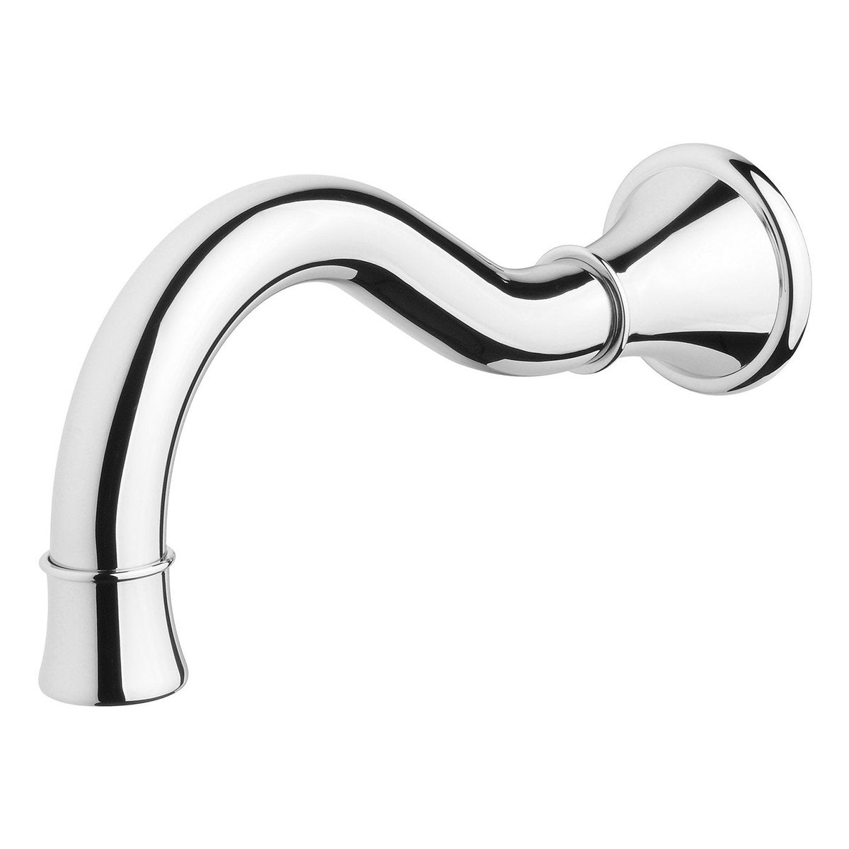 Phoenix Nostalgia Basin Bath Outlet 180mm Shepherd Crook, Lead Free, Chrome