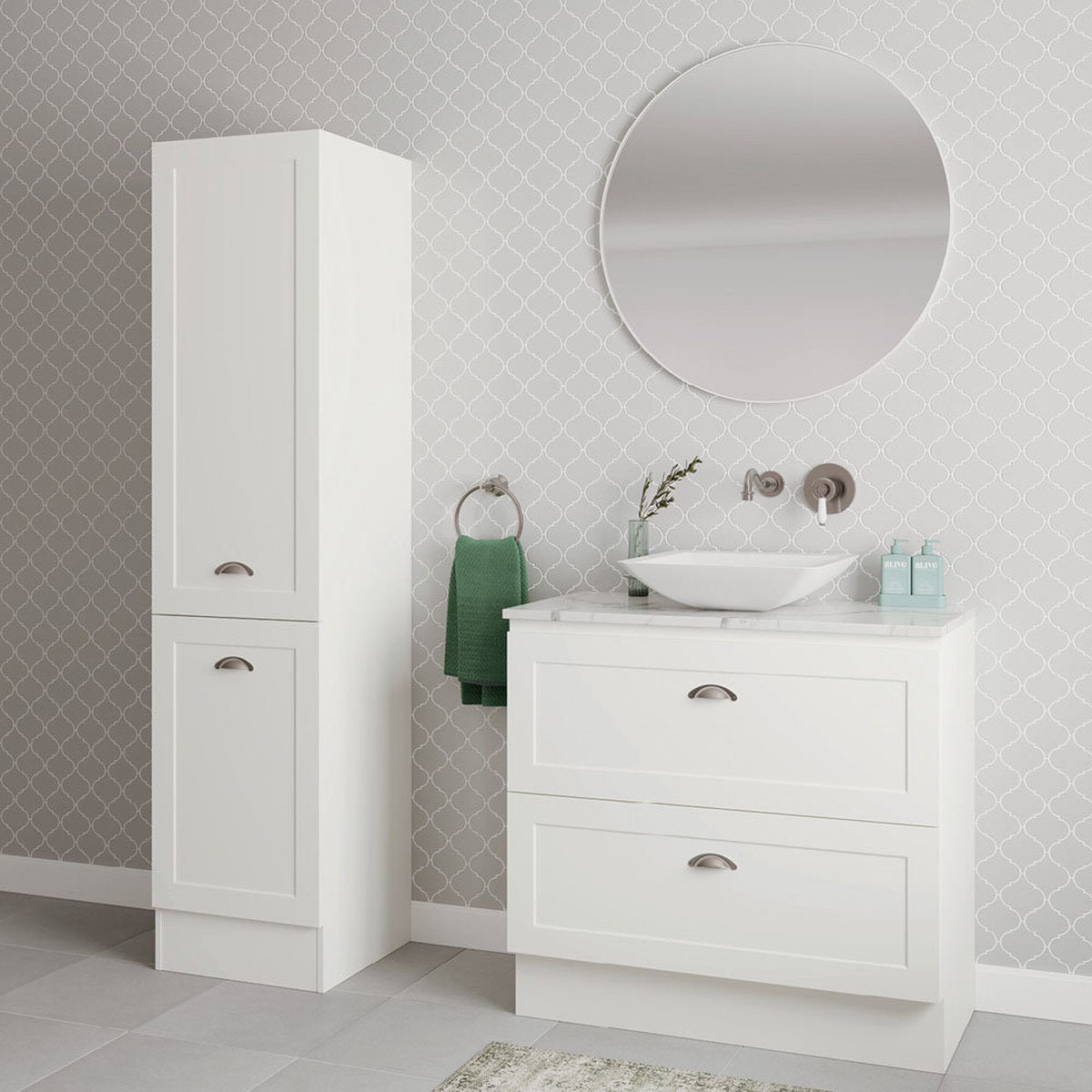Fienza Newport Floor Standing Tallboy Cabinet