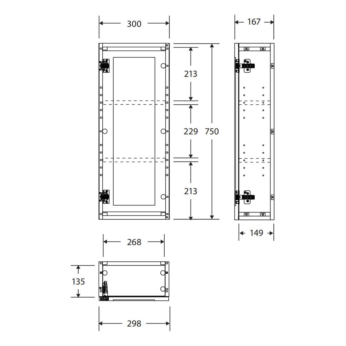 Fienza Newport Wall Cabinet