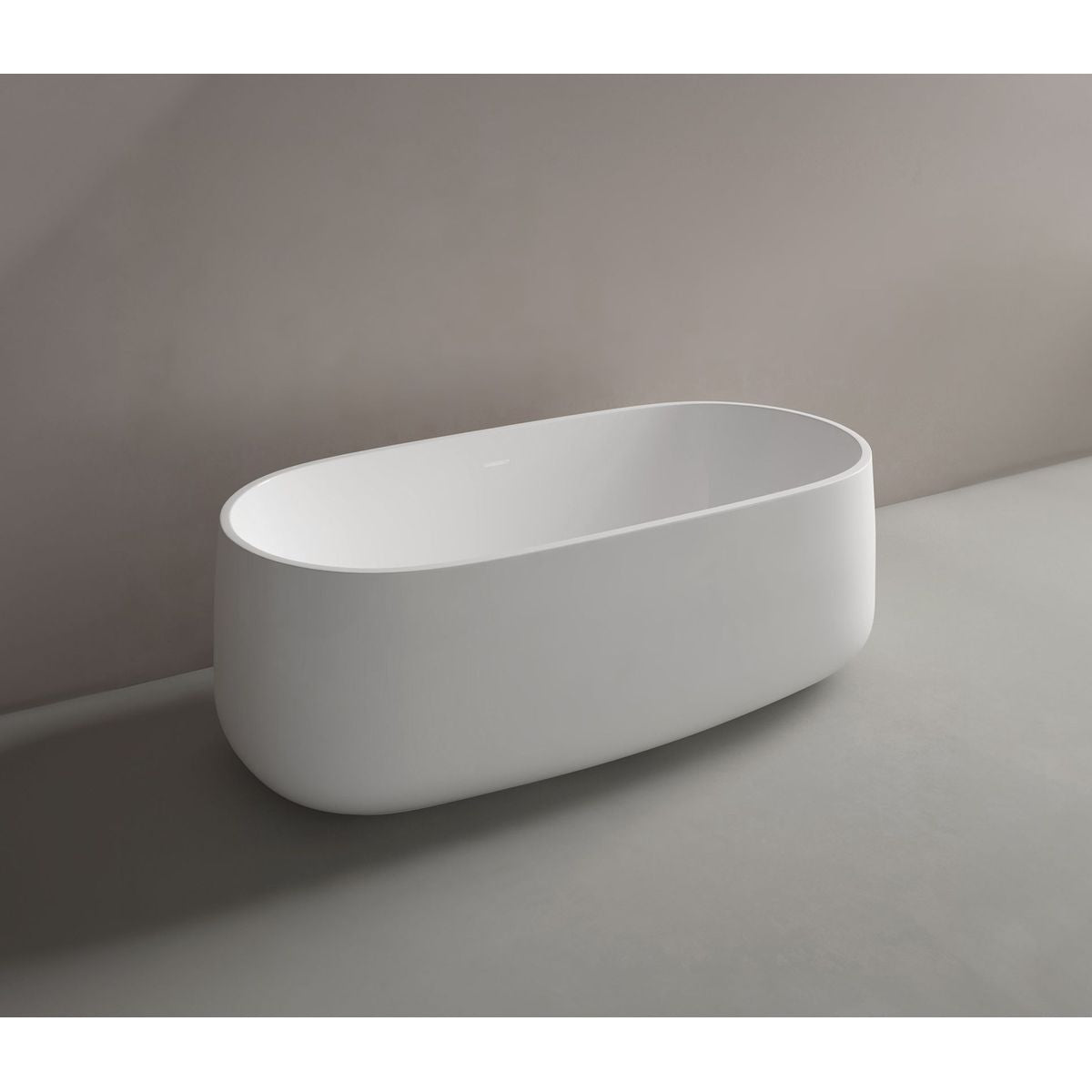 Studio Bagno Nur Freestanding Bath - Semi Gloss White