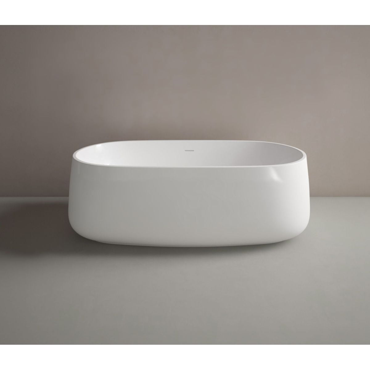 Studio Bagno Nur Freestanding Bath - Semi Gloss White
