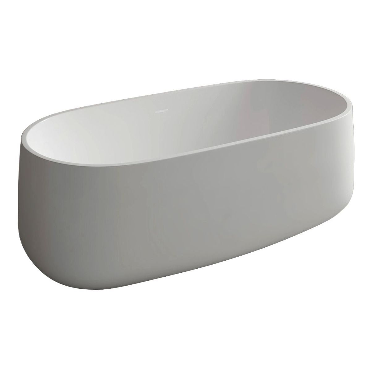 Studio Bagno Nur Freestanding Bath - Semi Gloss White