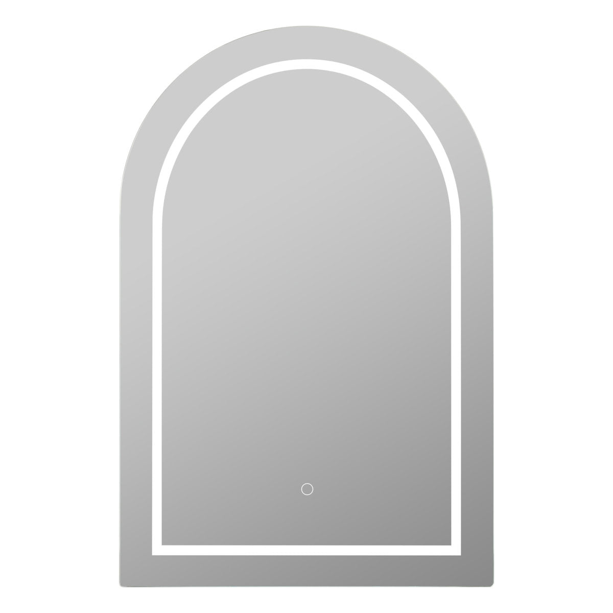 Arch LED Shaving Cabinet, Matte White 600mm x 900mm