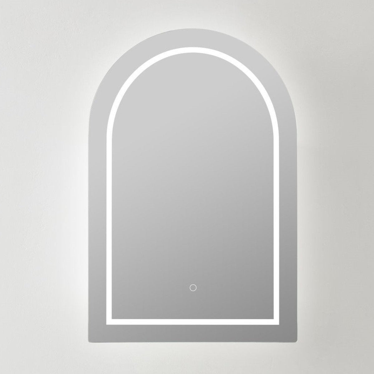 Arch LED Shaving Cabinet, Matte White 600mm x 900mm