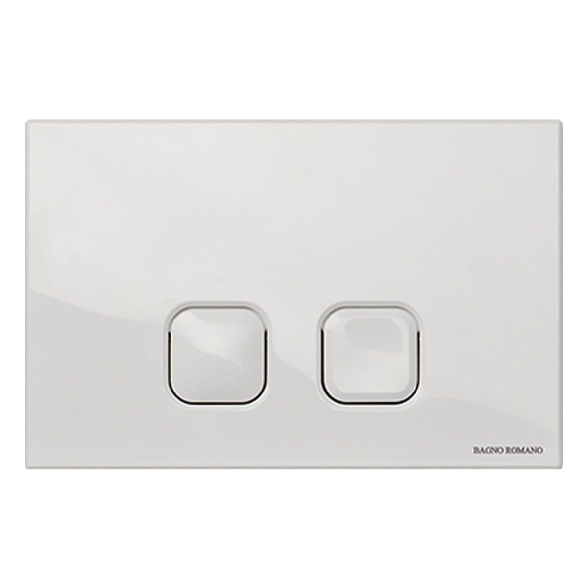 Studio Bagno Plain Plate Flush Button, Polished Chrome
