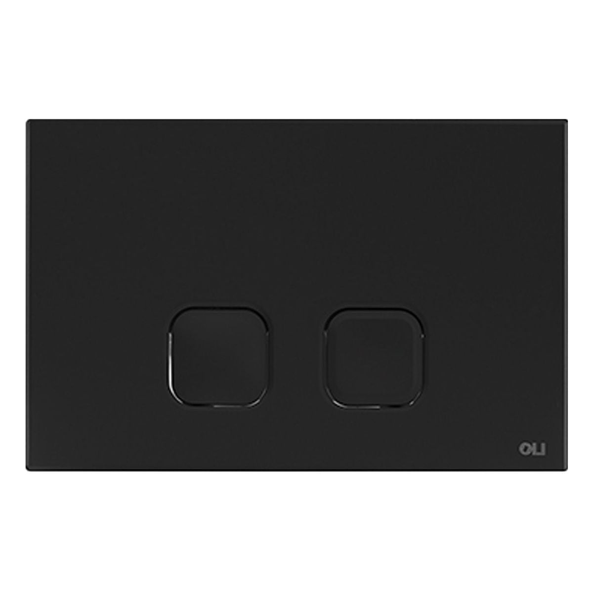 Studio Bagno Plain Plate Flush Button - Black Soft Touch