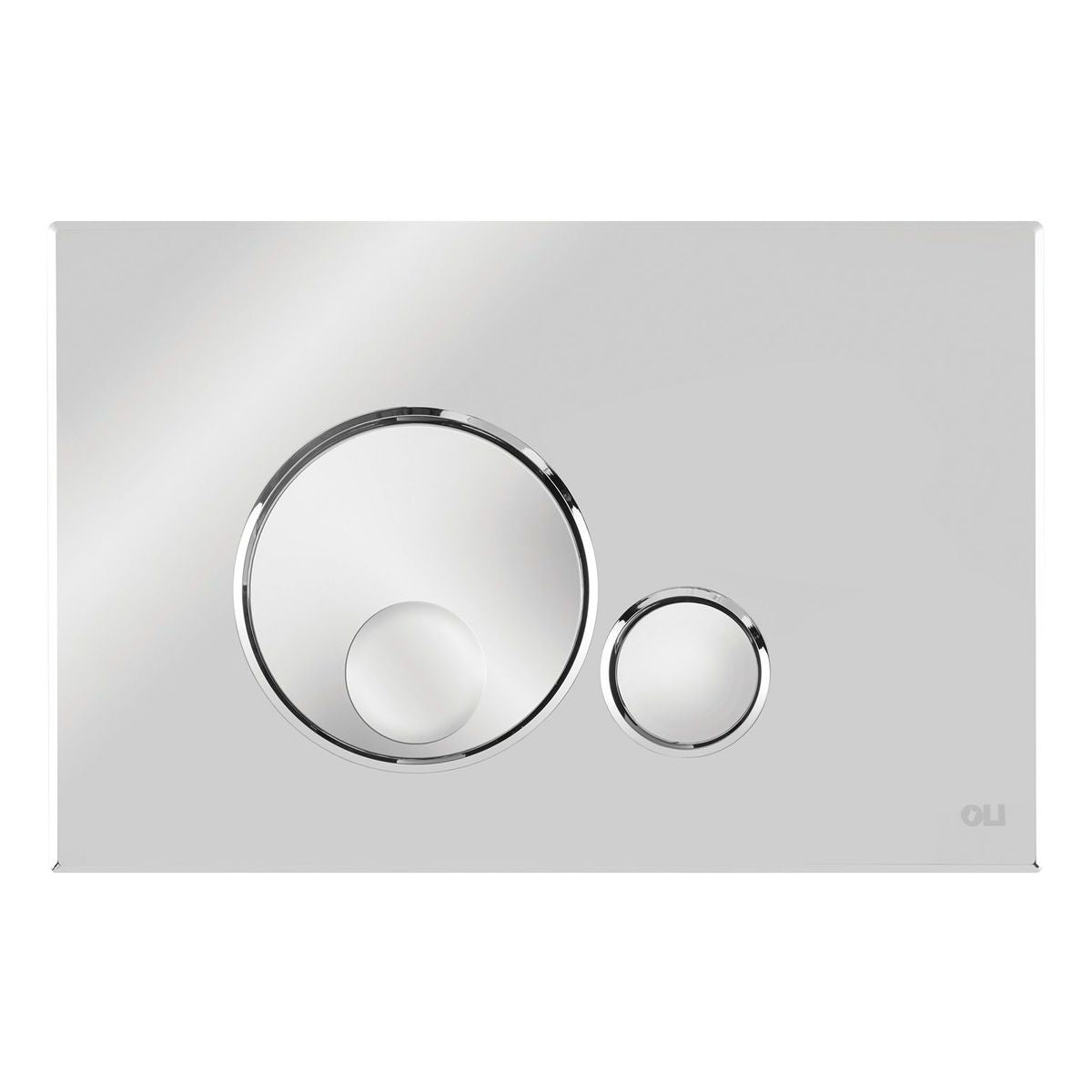 Studio Bagno Globe Flush Button, Polished Chrome