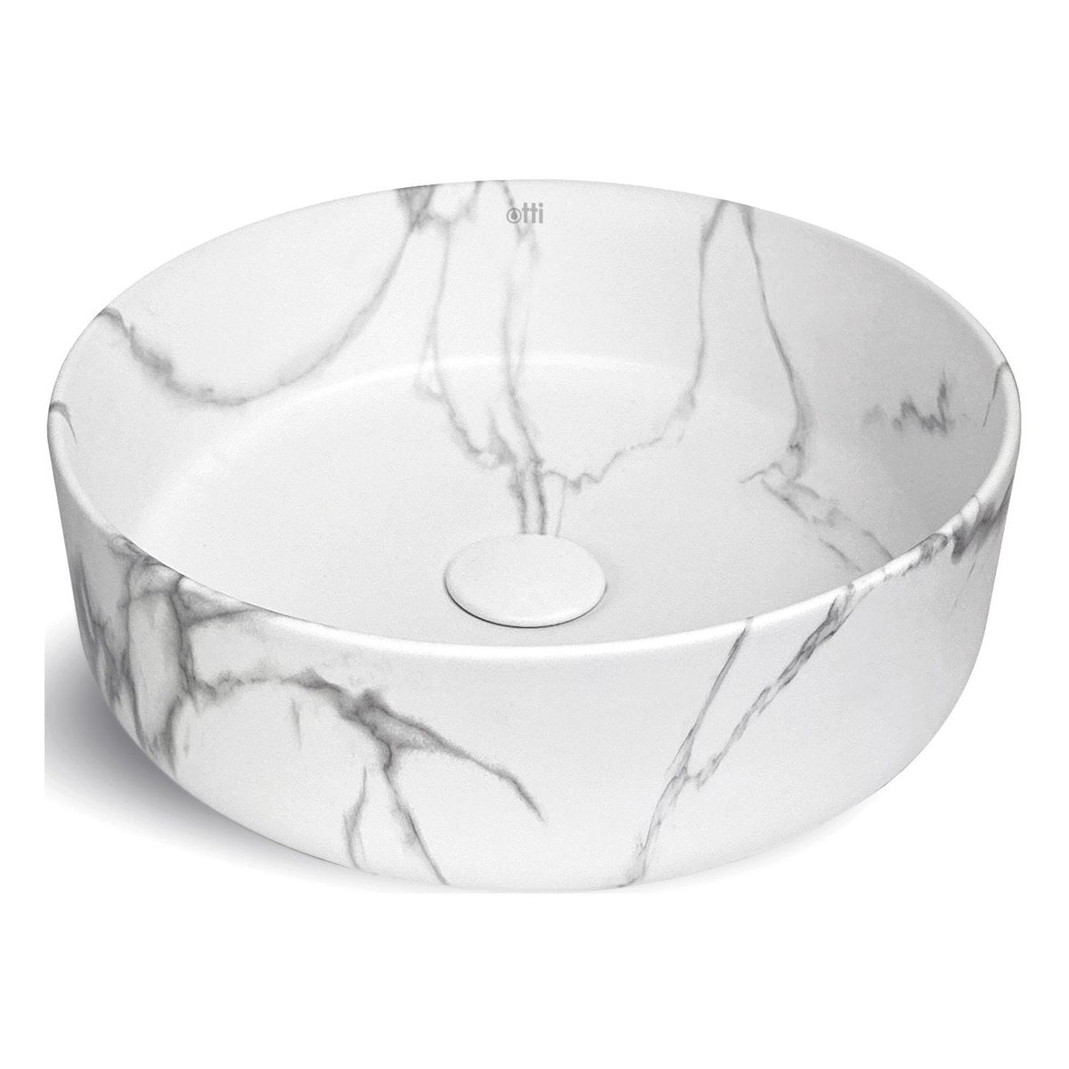 Otti Radius Round 360x360x115 Carrara Basin