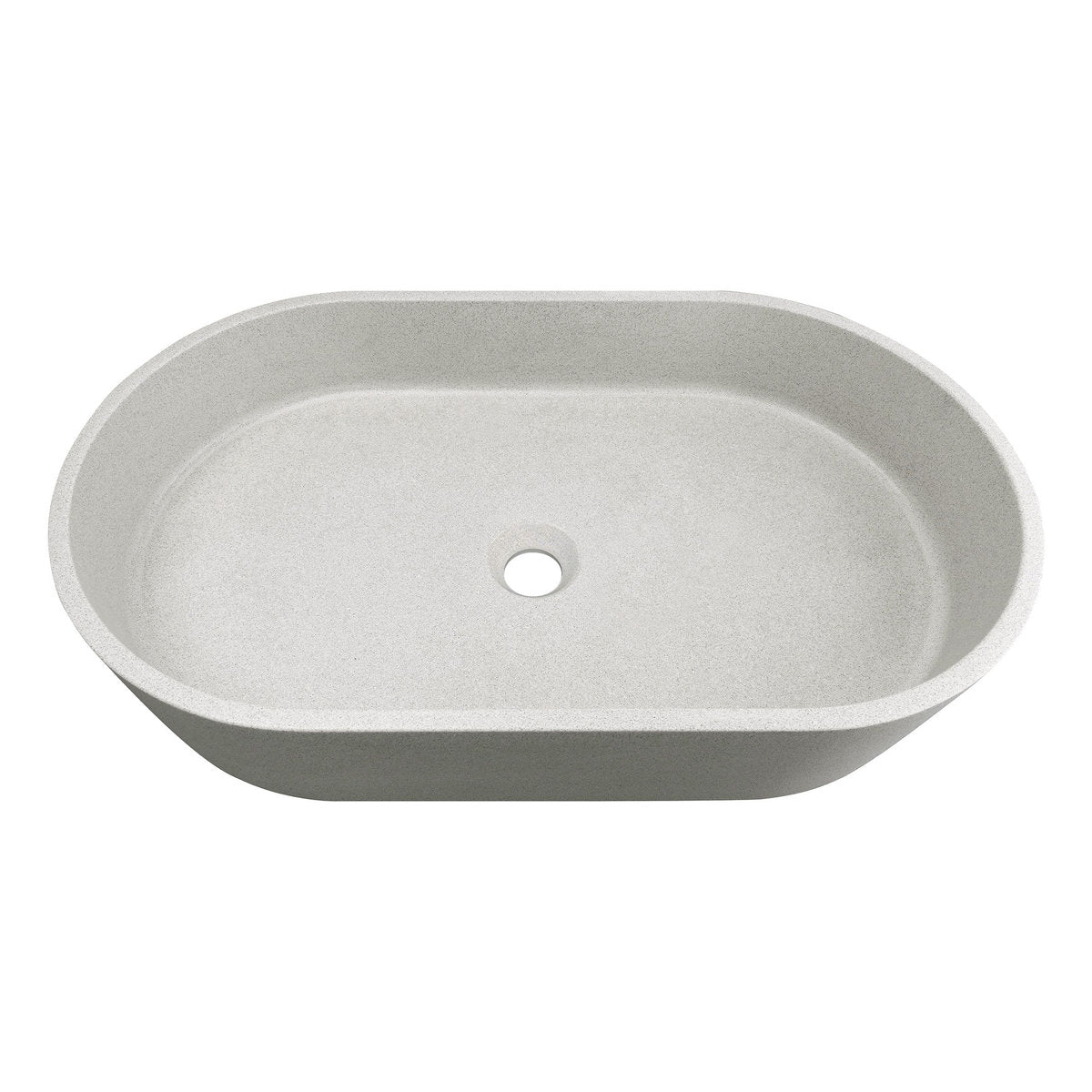 Otti Clayton Oval 600x350x120 Concrete Linen Basin