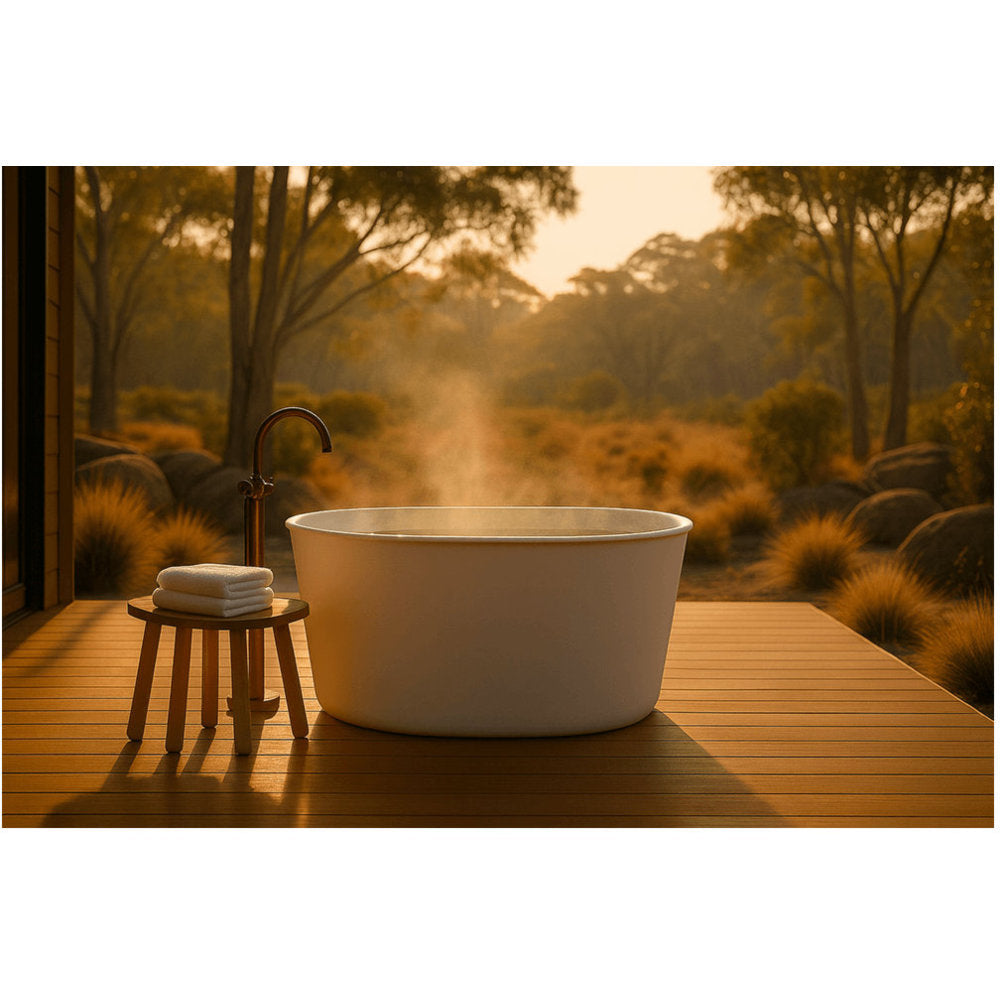 Turner Hastings Onwa 111 x 74 TitanCast Bath - Gloss White