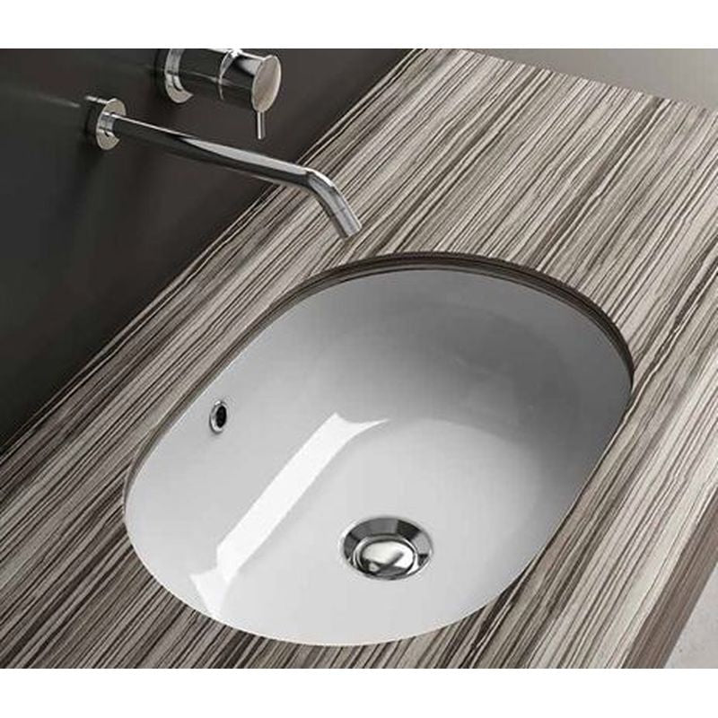 Studio Bagno Ovale Undercounter Basin - Matte White