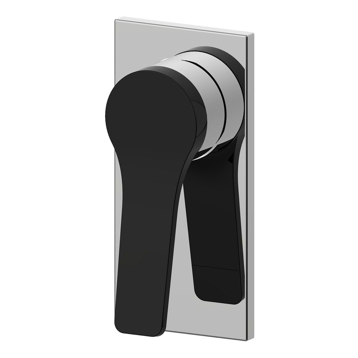 Studio Bagno Pop Shower/Bath Mixer - Chrome/Matte Black Complete