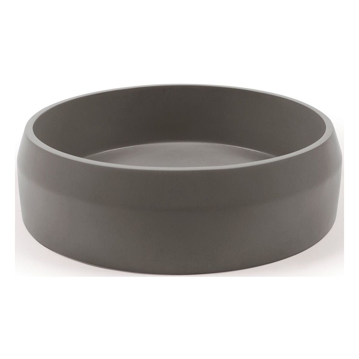 Nood Surface Mount Prism Circle Basin in Mid Tone Grey