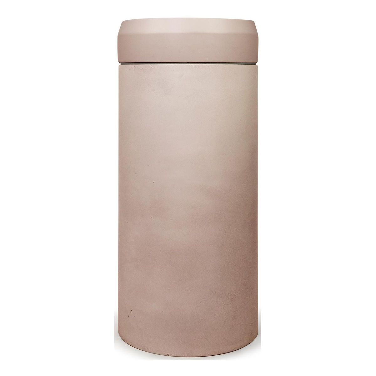 Nood Cylinder Prism Circle Basin in Blush Pink
