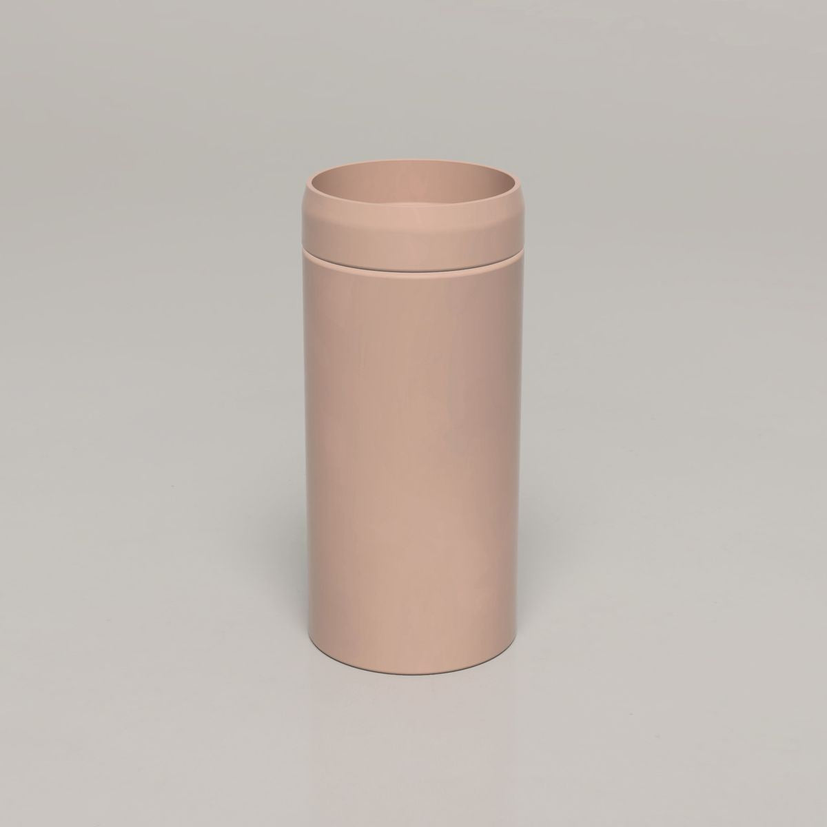Nood Cylinder Prism Circle Basin in Blush Pink