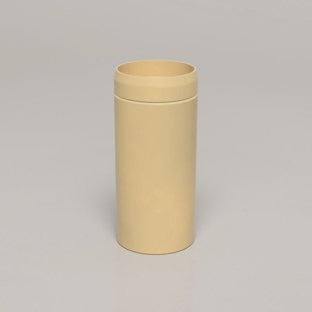 Nood Cylinder Prism Circle Basin in Custard