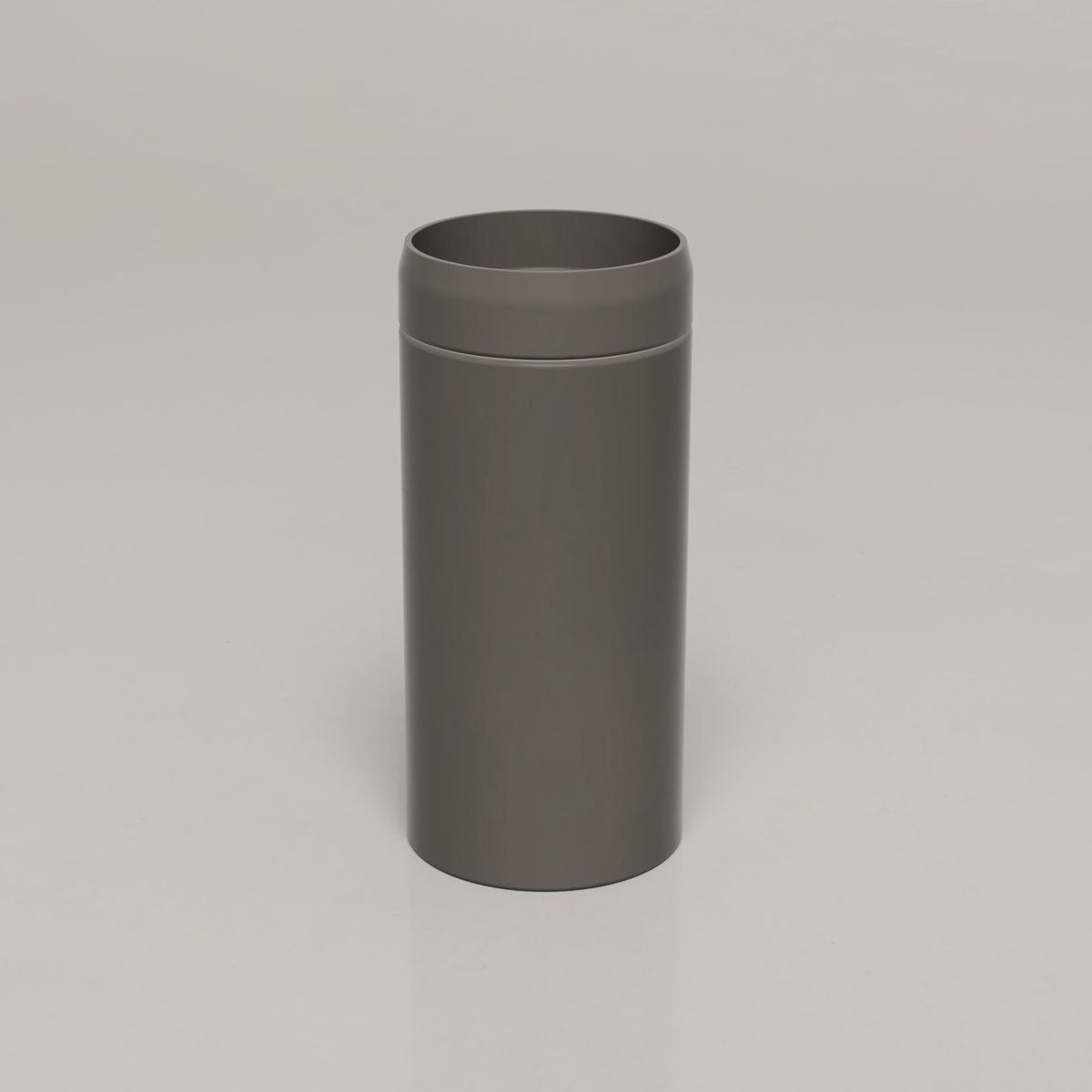 Nood Cylinder Prism Circle Basin in Mid Tone Grey