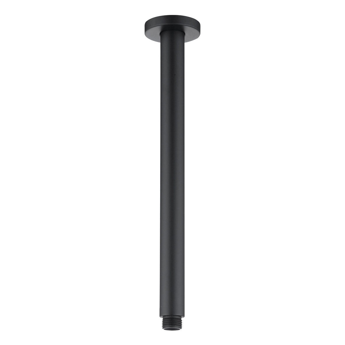 Otti Pavia 300mm Matte Black Ceiling Shower Arm Round