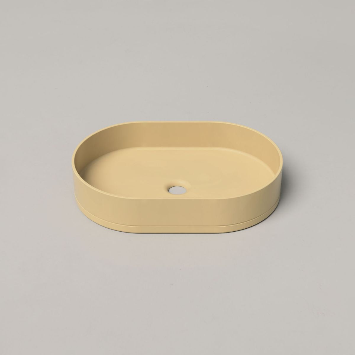 Nood Surface Mount Pill Basin in Custard