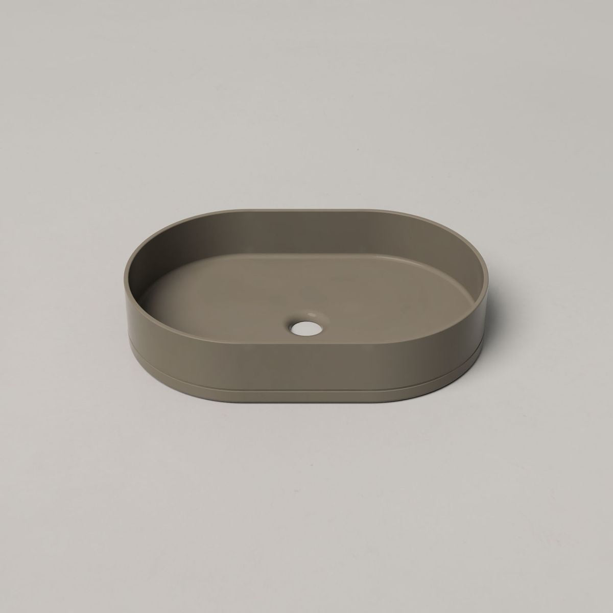 Nood Surface Mount Pill Basin in Olive