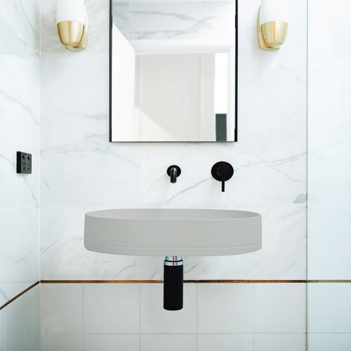 Nood Wall Mount Pill Basin in Cloud