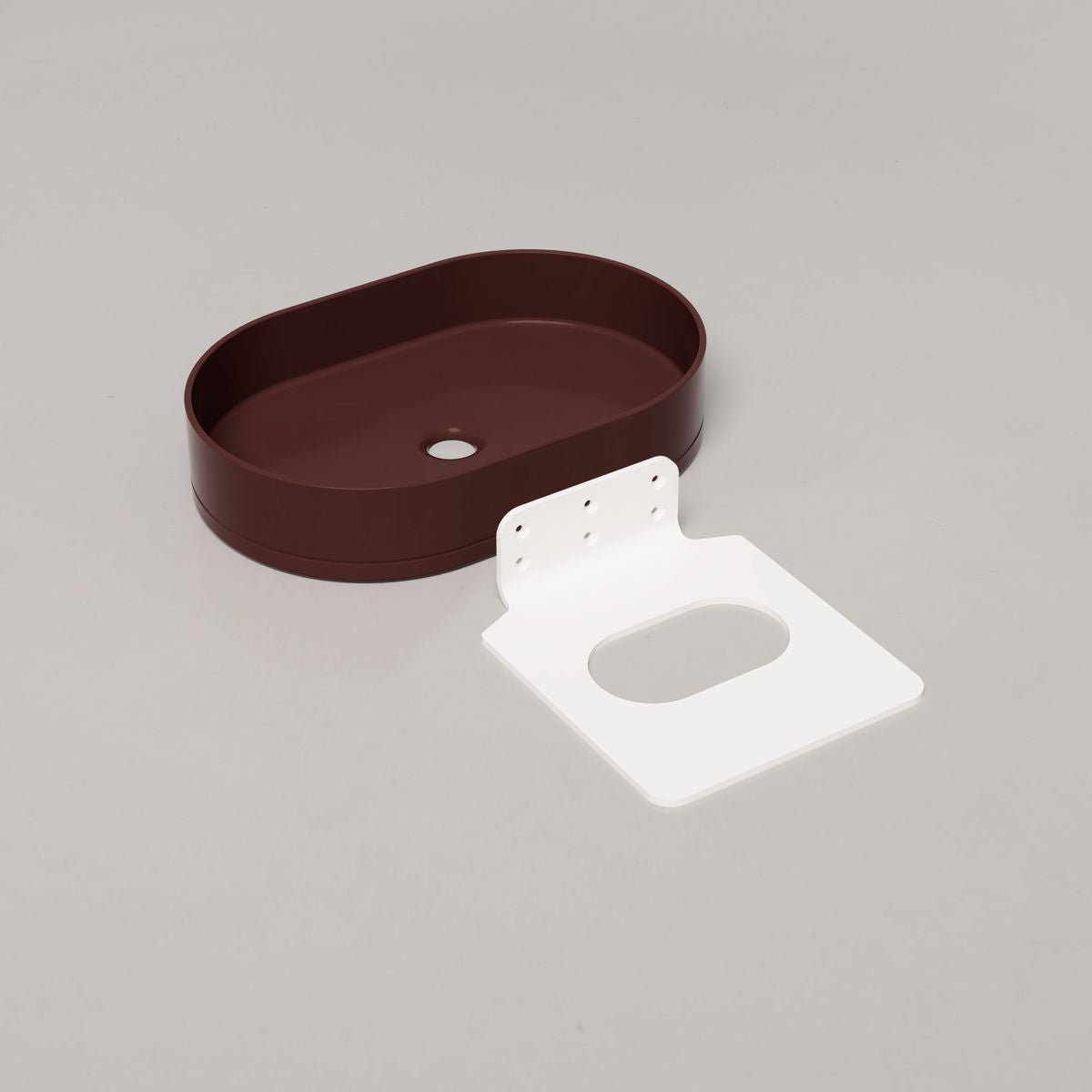 Nood Wall Mount Pill Basin in Clay
