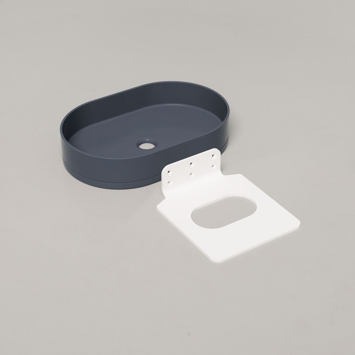 Nood Wall Mount Pill Basin in Copan Blue