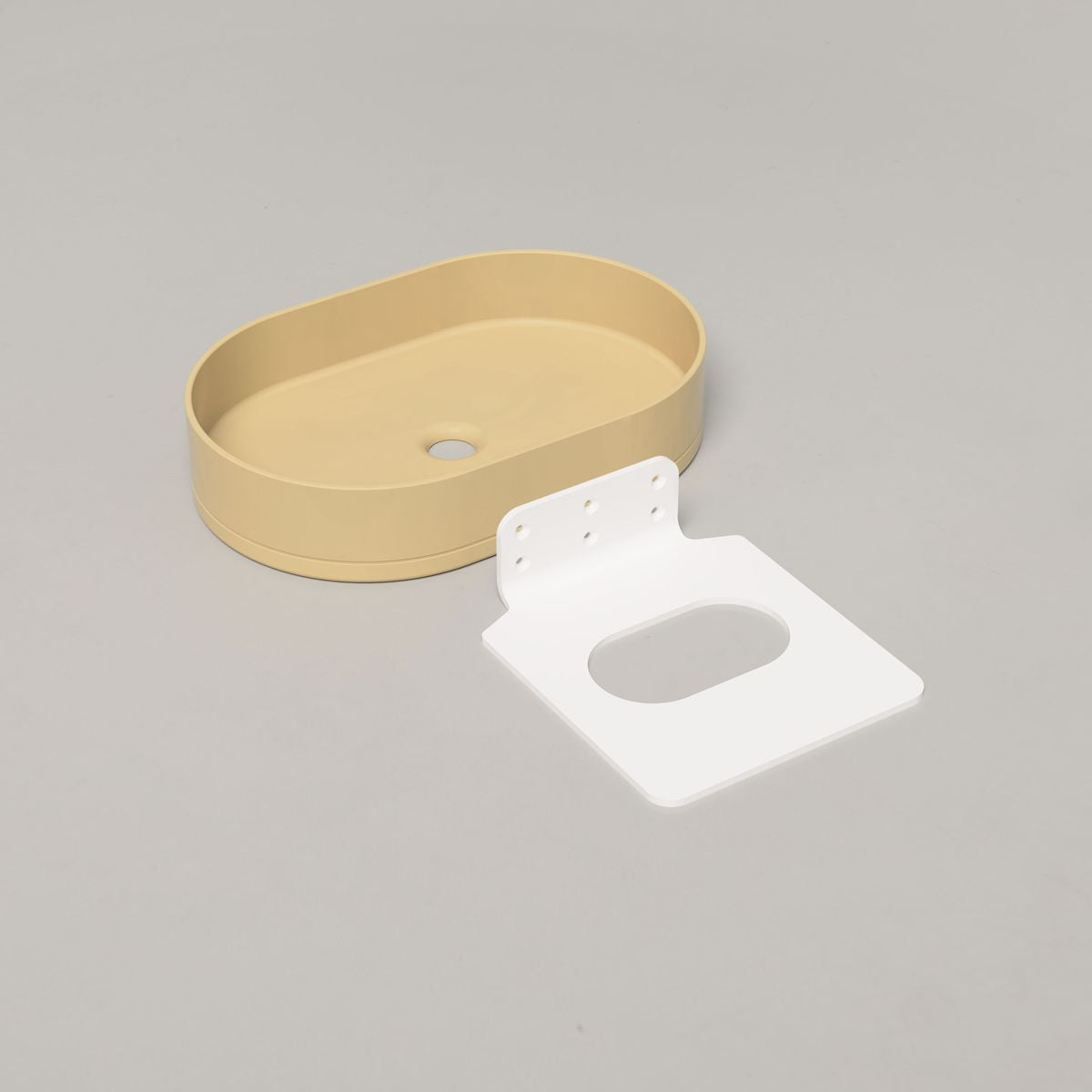 Nood Wall Mount Pill Basin in Custard
