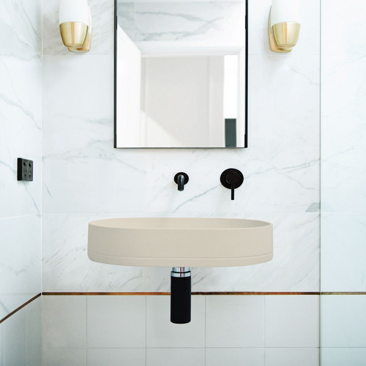 Nood Wall Mount Pill Basin in Mushroom