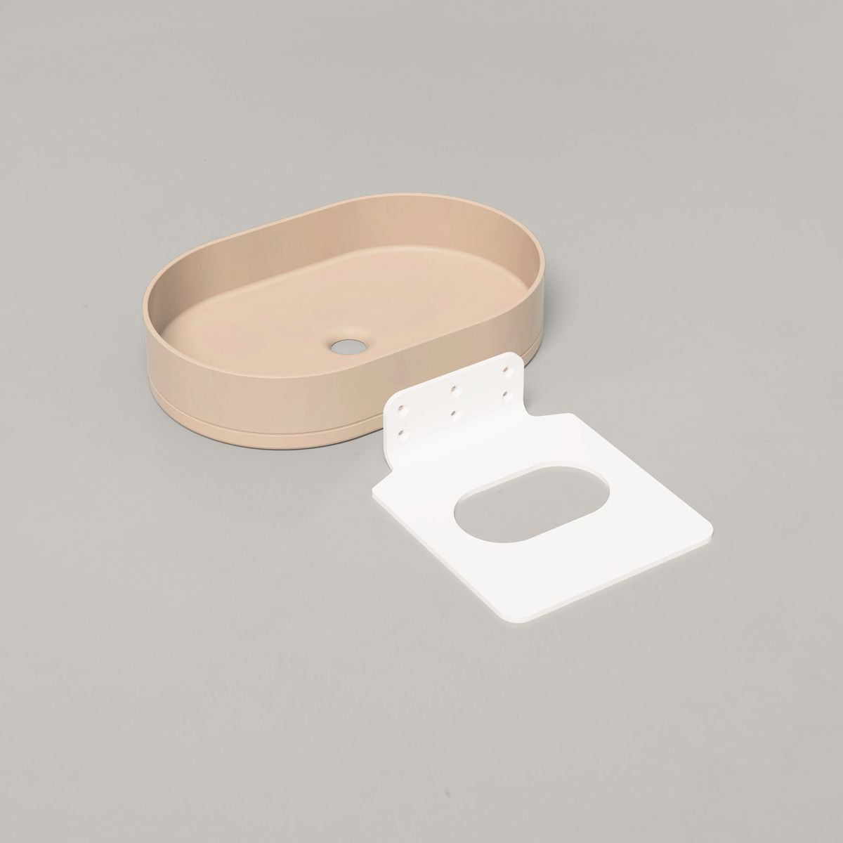 Nood Wall Mount Pill Basin in Mushroom