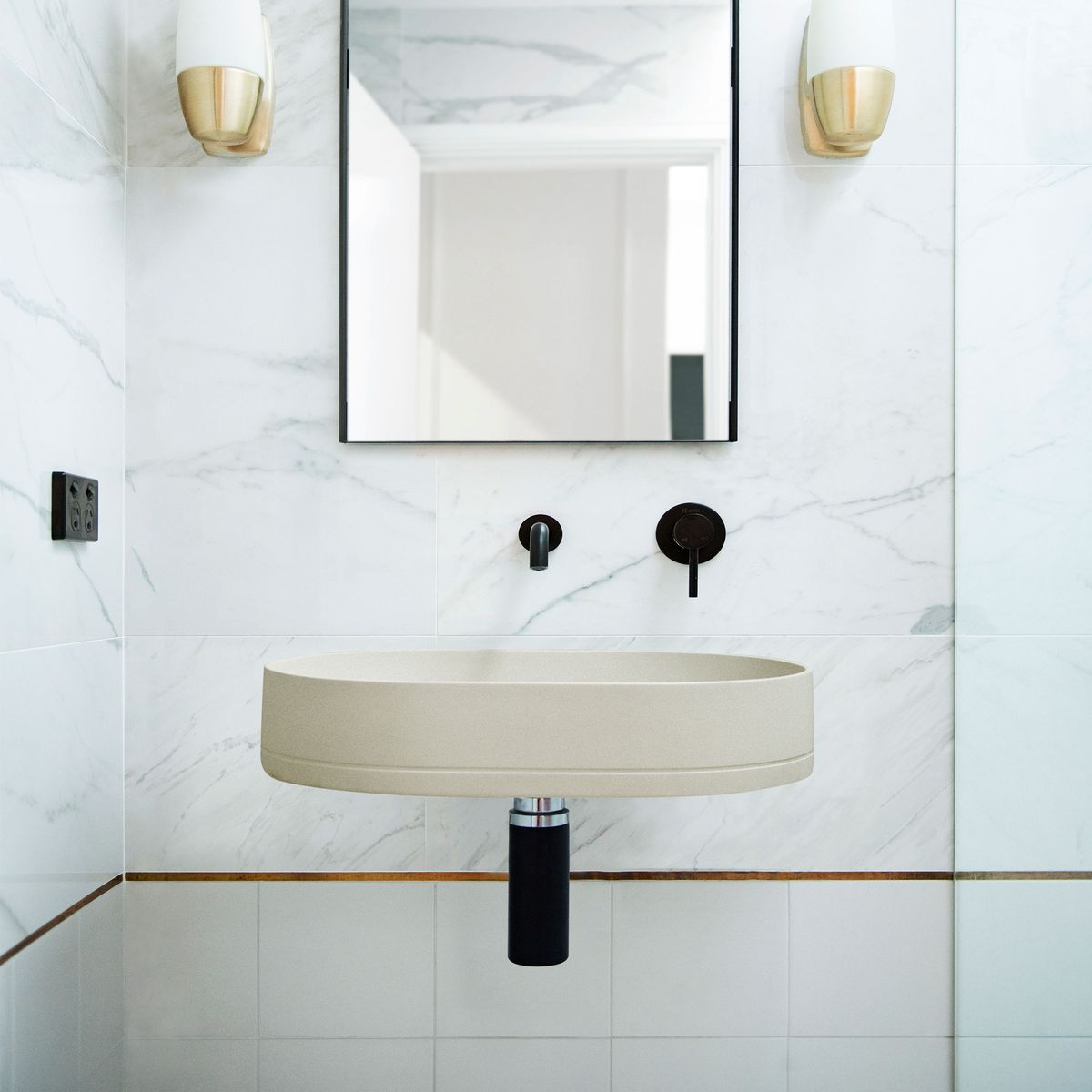 Nood Wall Mount Pill Basin in Sand