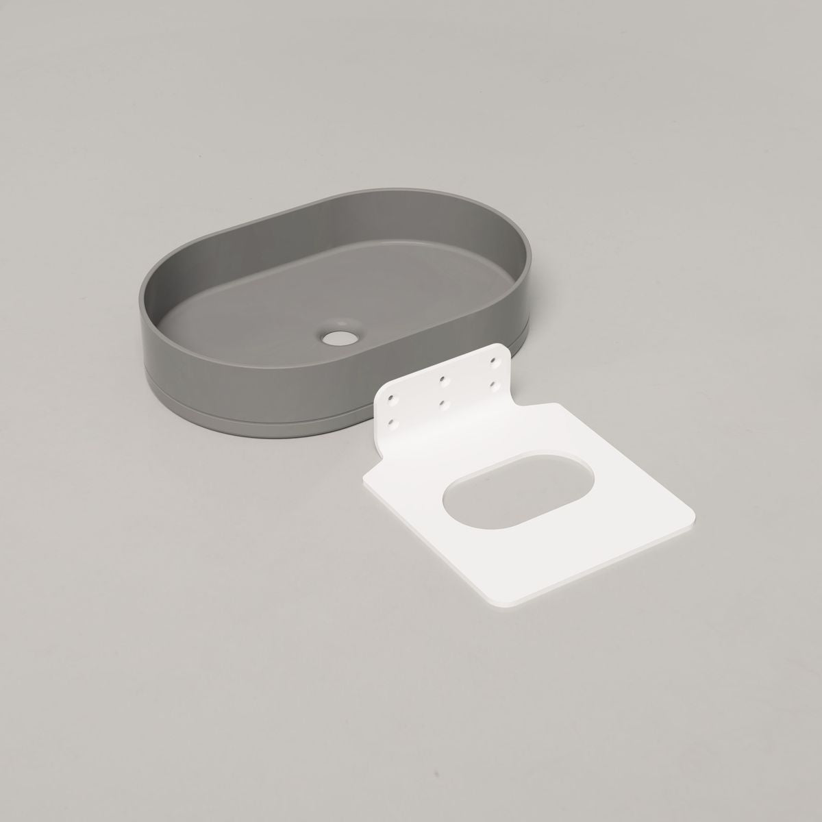 Nood Wall Mount Pill Basin in Sky Grey