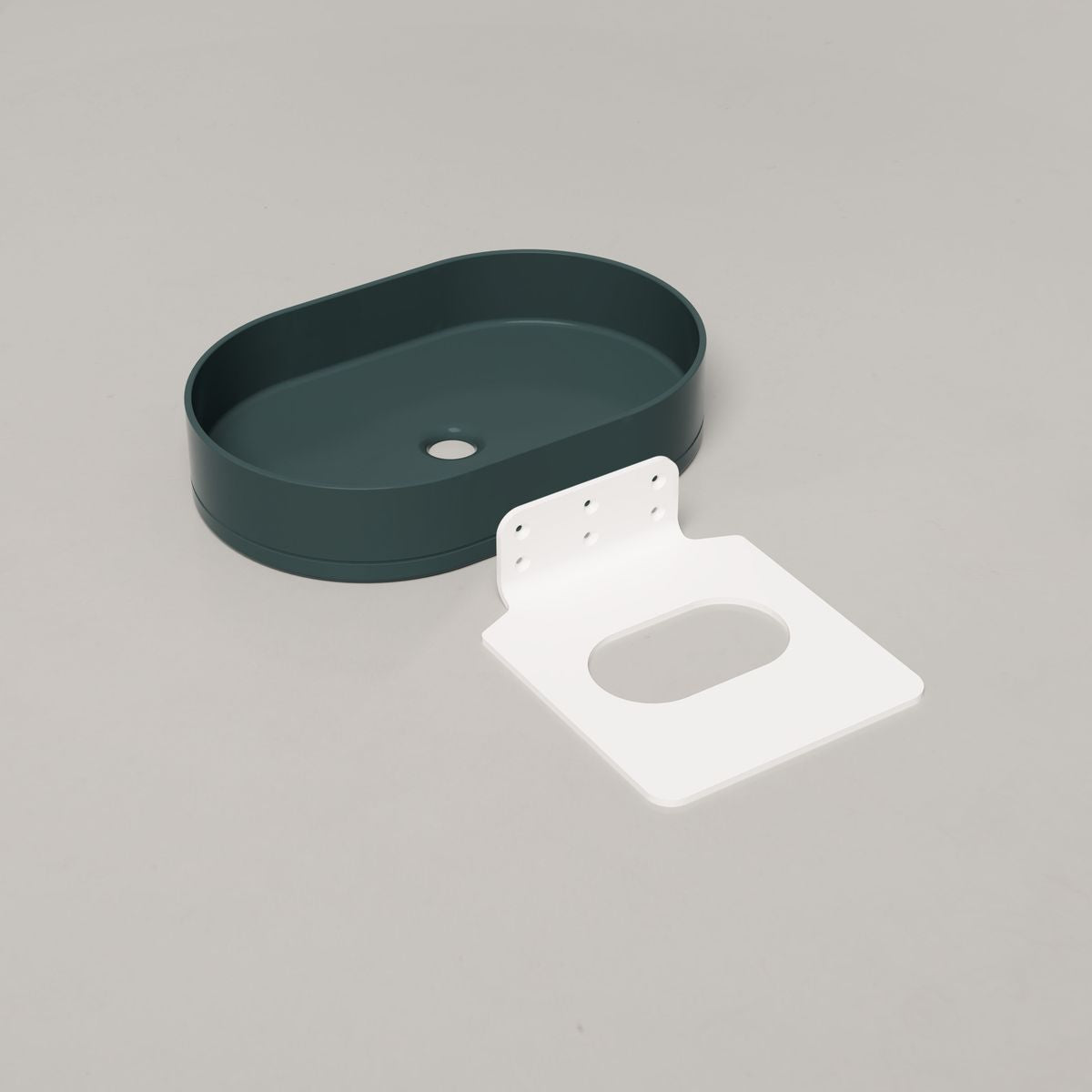 Nood Wall Mount Pill Basin in Teal