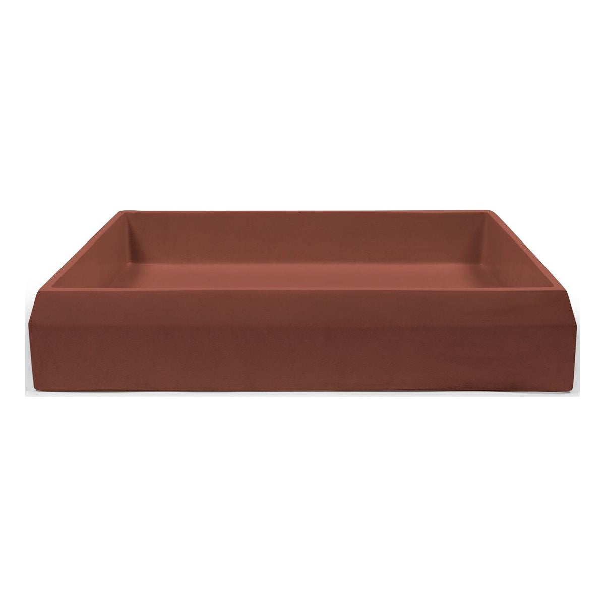 Nood Surface Mount Prism Rectangle Basin in Clay