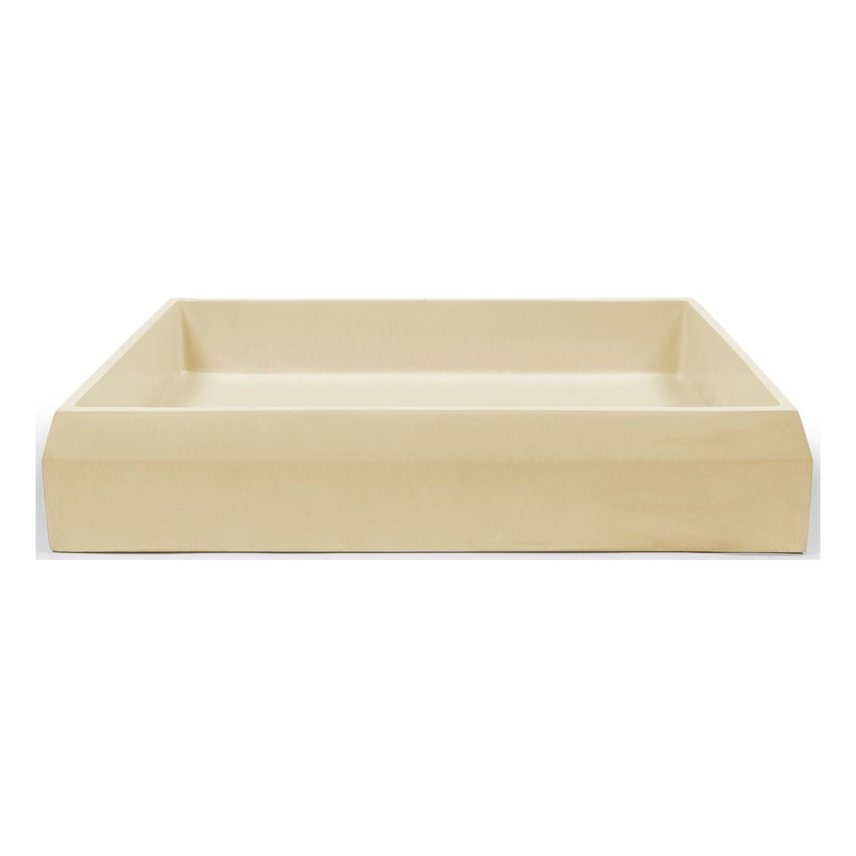 Nood Surface Mount Prism Rectangle Basin in Custard