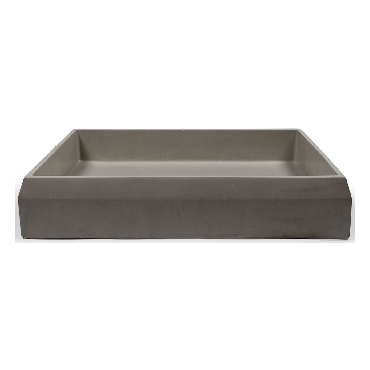Nood Surface Mount Prism Rectangle Basin in Mid Tone Grey